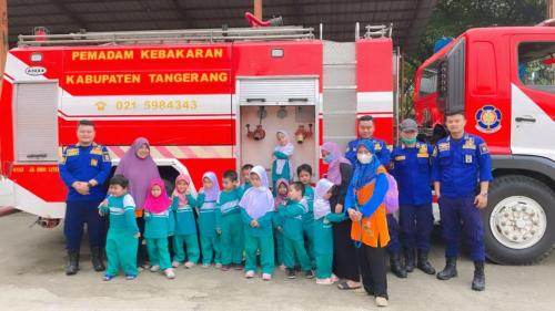 Penyuluhan dan Pengenalan Lingkungan BPBD Tangerang - RA Al-Layyinah - TK Islam Terbaik di Tangerang 8